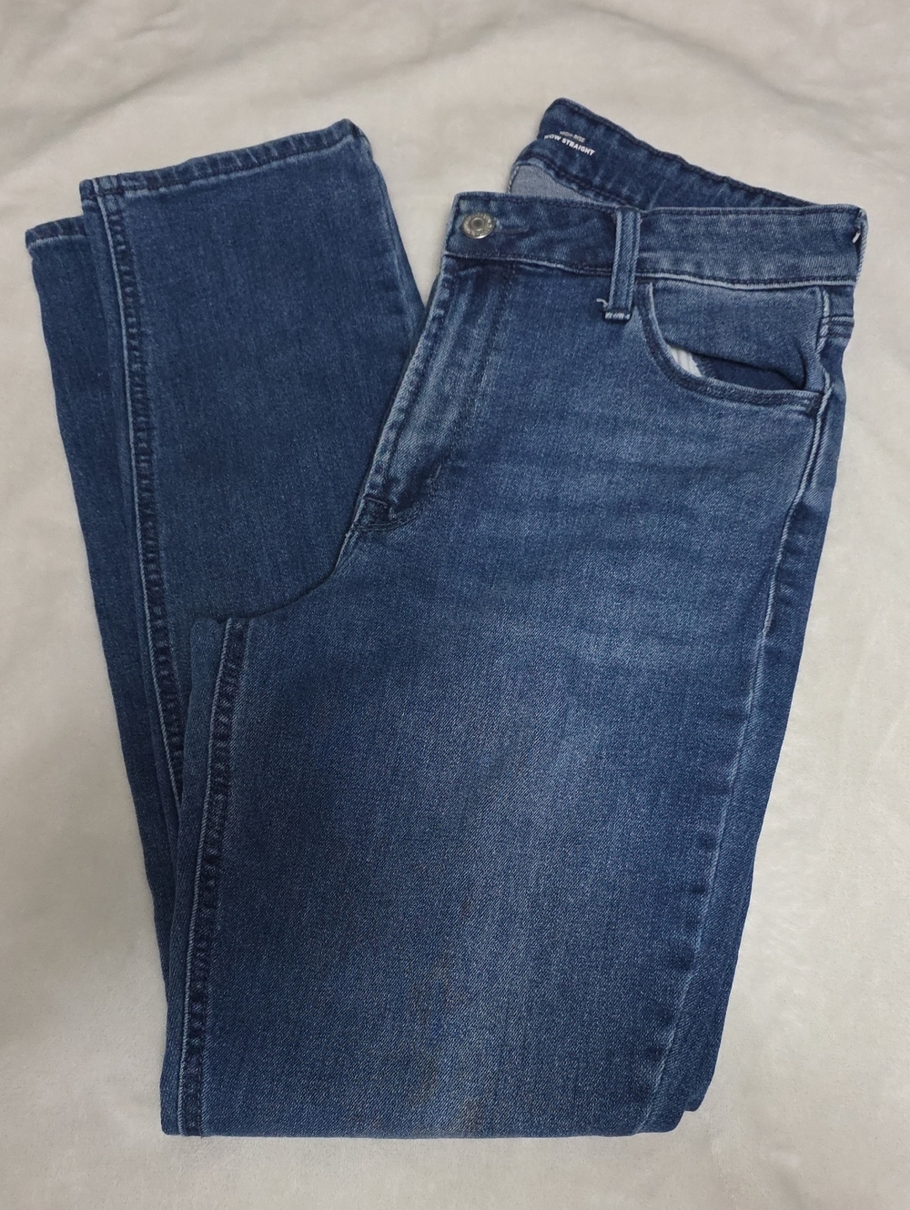 Old Navy High Rise Wow Straight Dark Blue Classic Denim Jeans